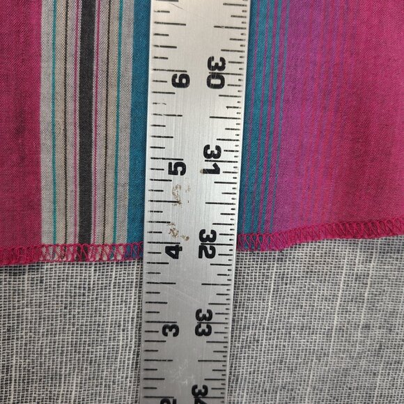 VINTAGE Wrangler Shirt Size XL 17.5x35 Pearl Snap Western Striped Long Sleeve - Picture 10 of 12